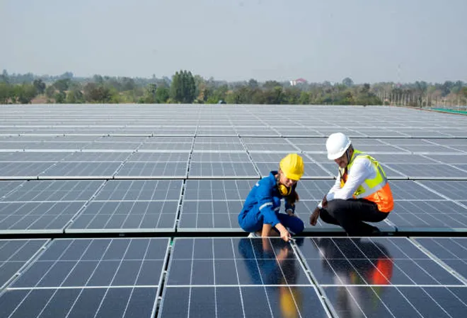 Solar energy installation by Zemusi Infra